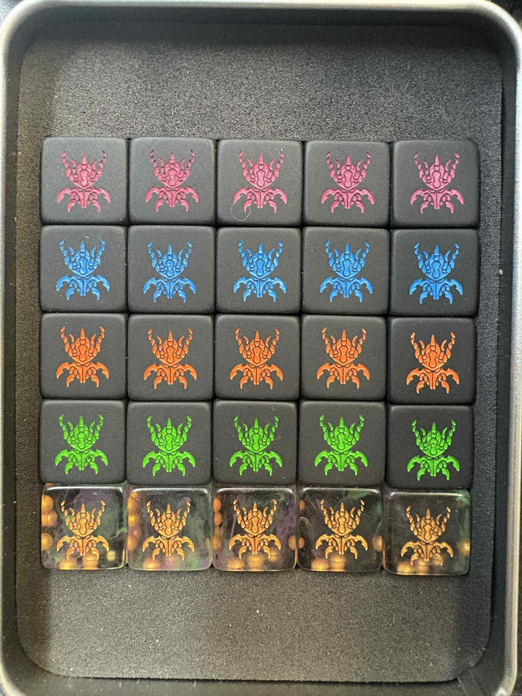 SkaredCast - Matte Black - Rainbow Pip Set