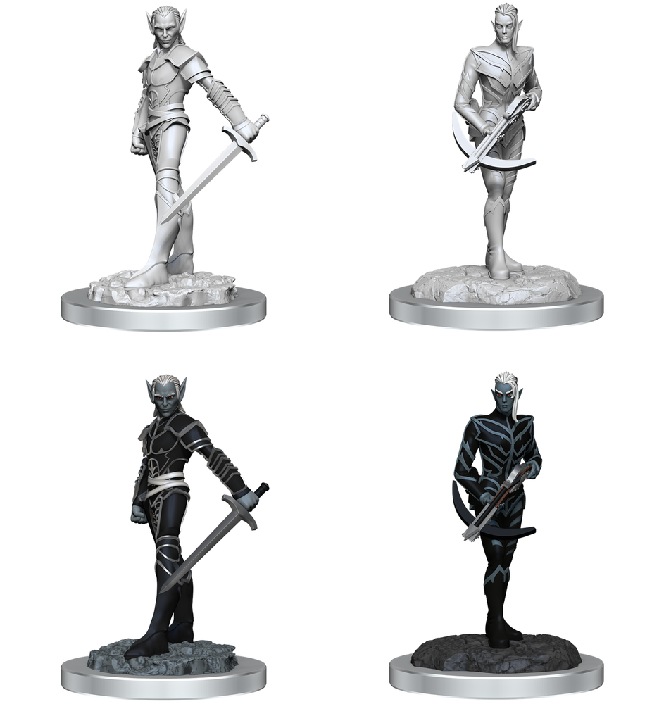 Dnd Unpainted Minis Wv18 Drow Fighters