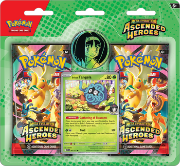 POKEMON ME2.5 ASCENDED HEROES 2-PACK BLISTER COLLECTION ERIKA/LARRY