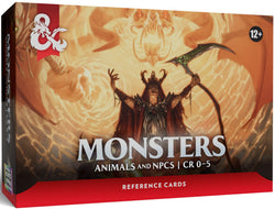 REFERENCE CARDS MONSTERS ANIMALS AND NPCS