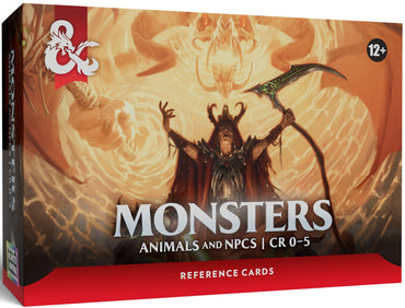 REFERENCE CARDS MONSTERS ANIMALS AND NPCS