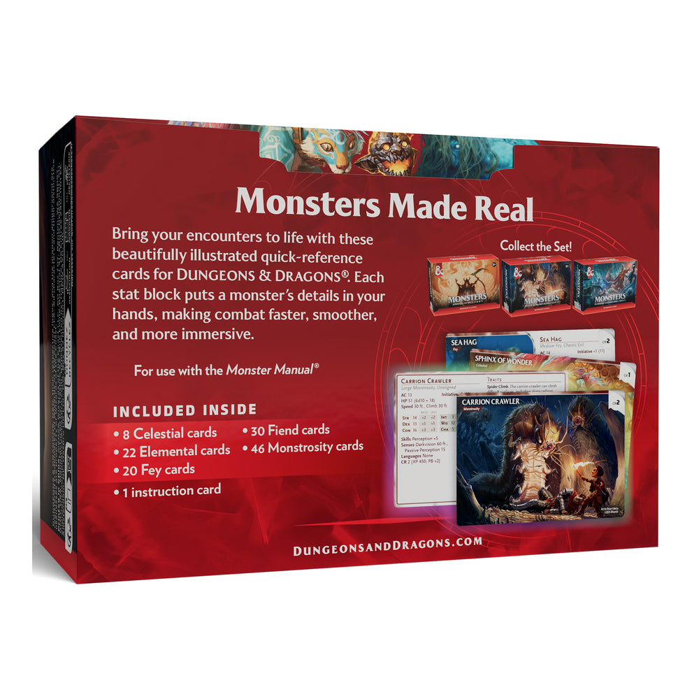 REFERENCE CARDS MONSTERS MYSTICAL AND MENACING