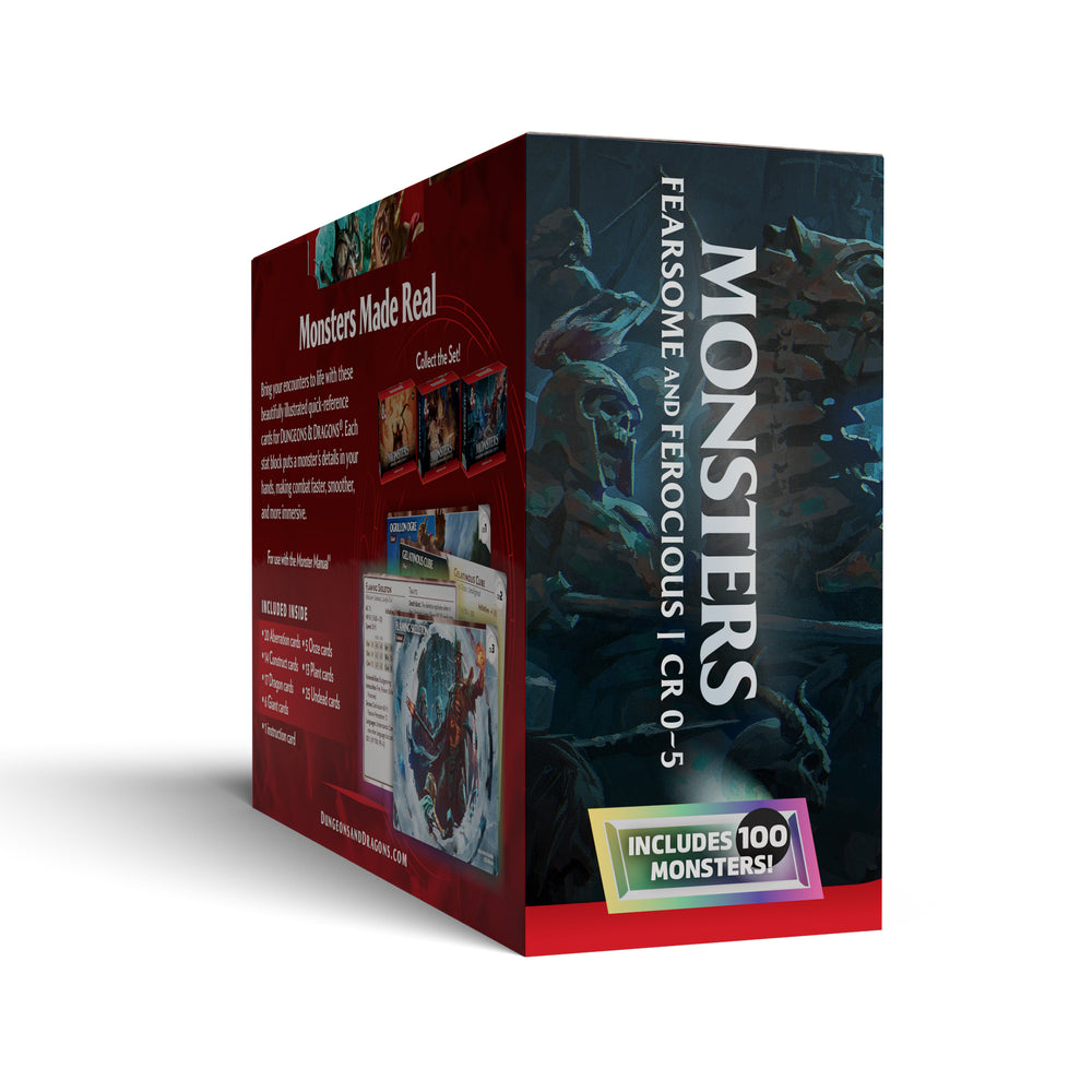 REFERENCE CARDS MONSTERS FEARSOME AND FEROCIOUS