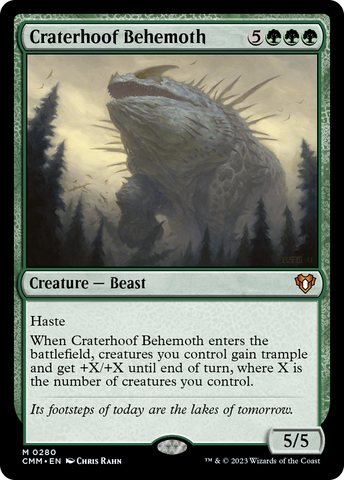 Craterhoof Behemoth [Commander Masters]
