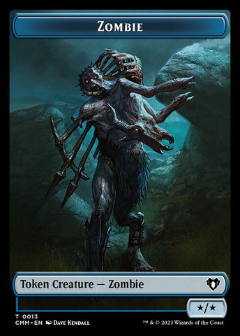 Eldrazi Spawn // Zombie (0013) Double-Sided Token [Commander Masters Tokens]