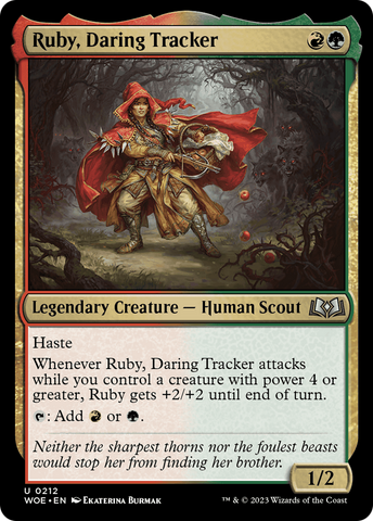 Ruby, Daring Tracker [Wilds of Eldraine]