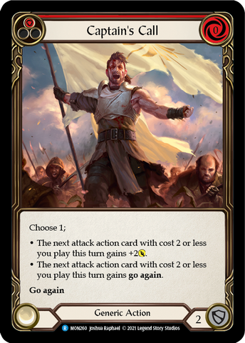 Captain's Call (Red) [MON260] (Monarch)  1st Edition Normal