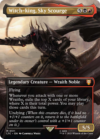 Witch-king, Sky Scourge (Borderless) [The Lord of the Rings: Tales of Middle-Earth Commander]