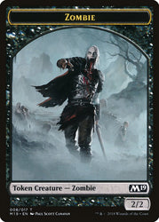 Knight // Zombie Double-Sided Token (Game Night) [Core Set 2019 Tokens]