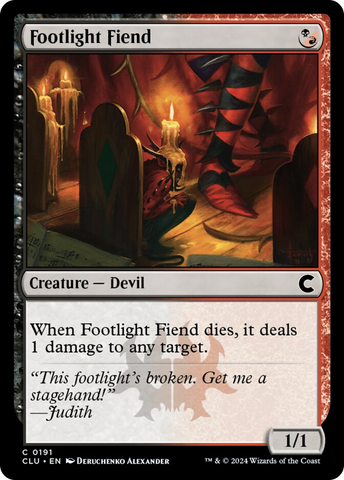 Footlight Fiend [Ravnica: Clue Edition]