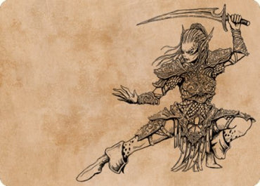 Lae'zel, Vlaakith's Champion Art Card [Commander Legends: Battle for Baldur's Gate Art Series]