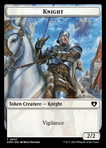 Servo // Knight Double-Sided Token [Commander Masters Tokens]