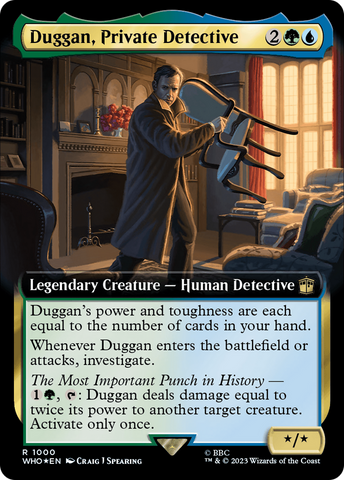 Duggan, Private Detective (Extended Art) (Surge Foil) [Doctor Who]