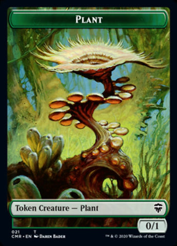 Illusion // Plant Double-Sided Token [Commander Legends Tokens]