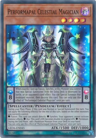 Performapal Celestial Magician [LED6-EN045] Super Rare