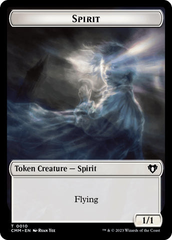 Spirit (0010) // Satyr Double-Sided Token [Commander Masters Tokens]