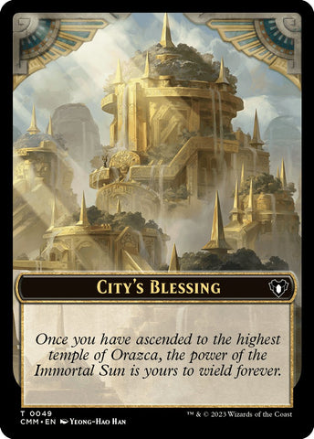 City's Blessing // Myr Double-Sided Token [Commander Masters Tokens]