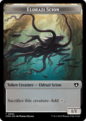Eldrazi Scion // Stoneforged Blade Double-Sided Token [Commander Masters Tokens]