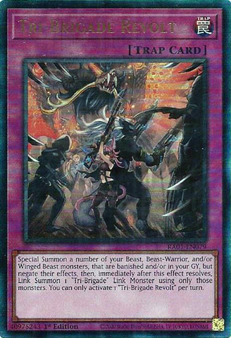 Tri-Brigade Revolt [RA01-EN079] Prismatic Ultimate Rare