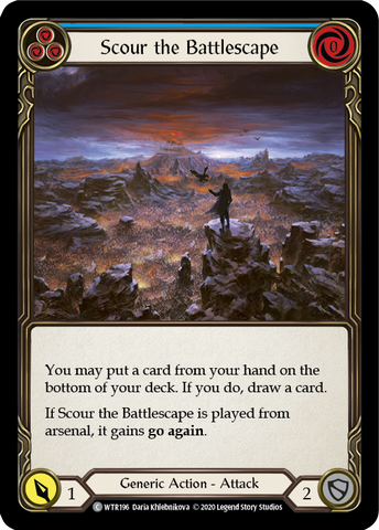 Scour the Battlescape (Blue) [U-WTR196] (Welcome to Rathe Unlimited)  Unlimited Normal