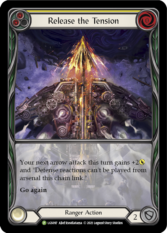 Release the Tension (Yellow) [LGS097] (Promo)  Rainbow Foil