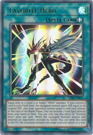 Favorite Hero [LED6-EN015] Ultra Rare