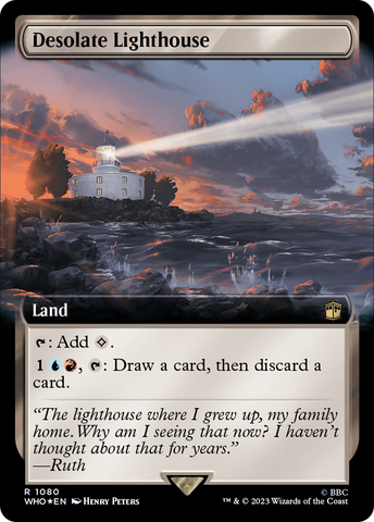 Desolate Lighthouse (Extended Art) (Surge Foil) [Doctor Who]