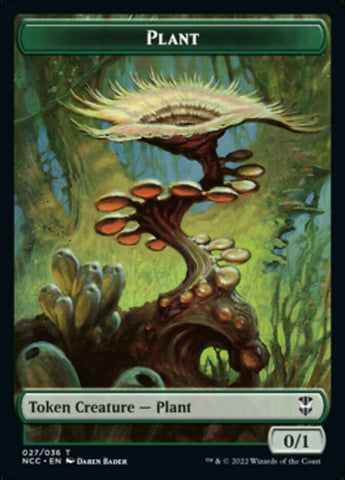 Plant // Citizen Double-Sided Token [Streets of New Capenna Commander Tokens]