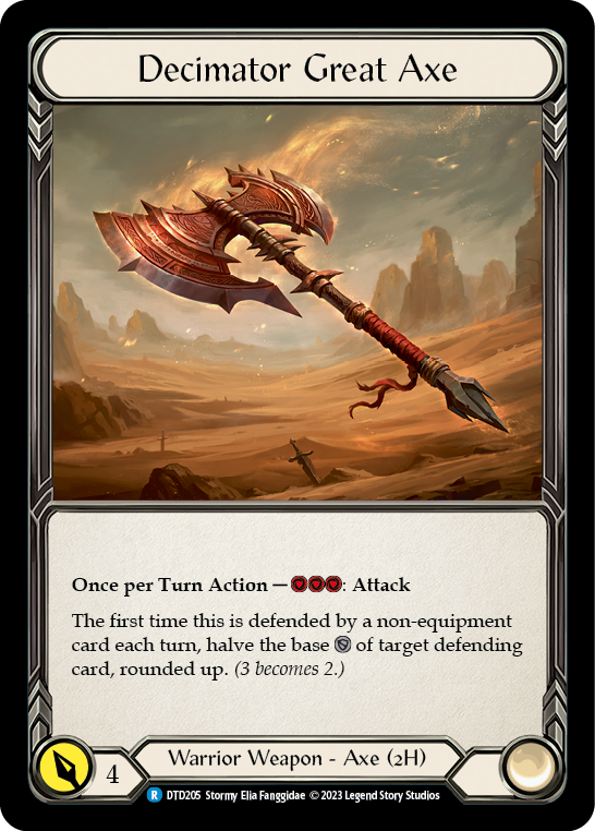 Decimator Great Axe [DTD205] (Dusk Till Dawn)  Cold Foil