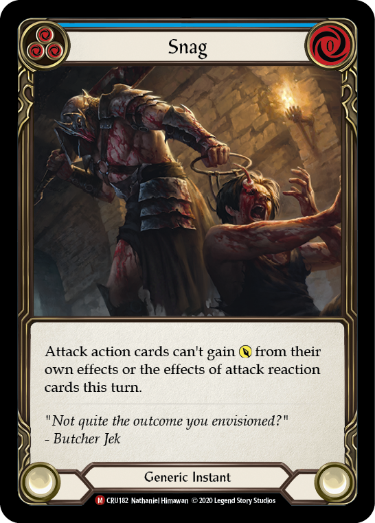 Snag [CRU182] (Crucible of War) 1st Edition Rainbow Foil