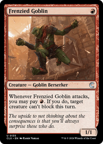 Frenzied Goblin [Ravnica: Clue Edition]