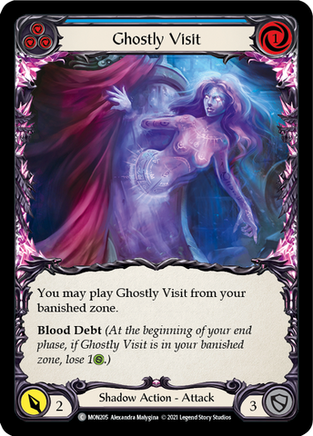 Ghostly Visit (Blue) [MON205] (Monarch)  1st Edition Normal