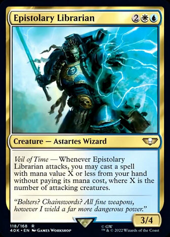 Epistolary Librarian (Surge Foil) [Warhammer 40,000]