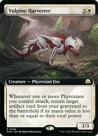 Vulpine Harvester (Extended Art) [March of the Machine Commander]