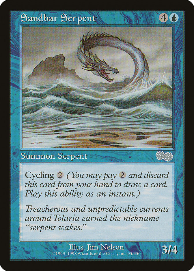 Sandbar Serpent [Urza's Saga]