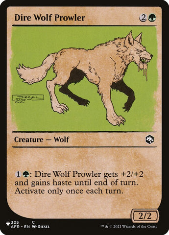 Dire Wolf Prowler (Showcase) [The List]