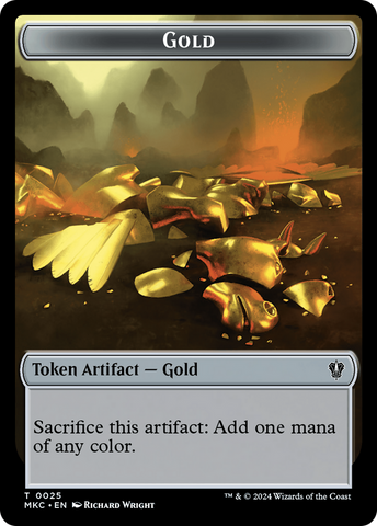 Gold // The Monarch Double-Sided Token [Murders at Karlov Manor Commander Tokens]