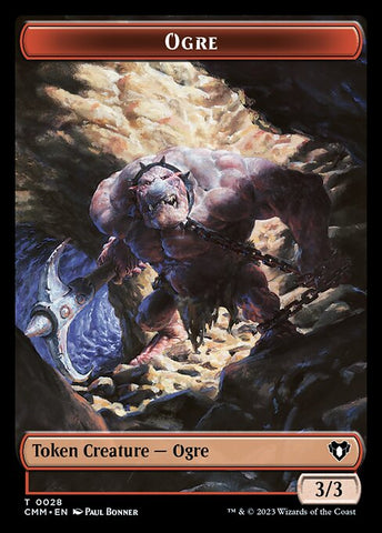 Elemental (0026) // Ogre Double-Sided Token [Commander Masters Tokens]