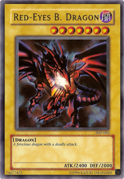 red eyes b dragon yugioh card Red-Eyes B. Dragon [JMP-002] Ultra Rare