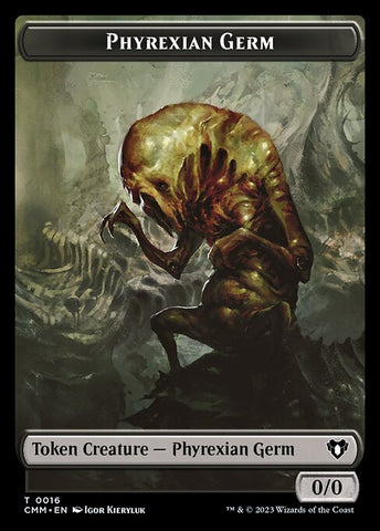 Eldrazi Spawn // Phyrexian Germ Double-Sided Token [Commander Masters Tokens]