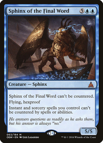 Sphinx of the Final Word [Oath of the Gatewatch]