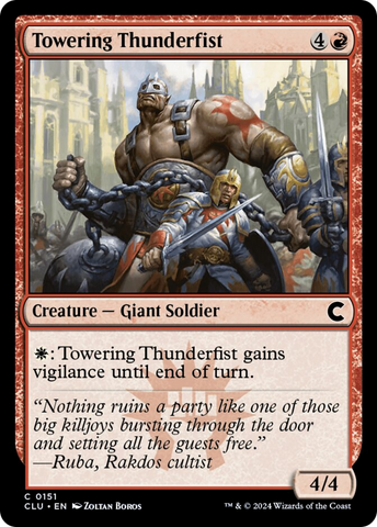 Towering Thunderfist [Ravnica: Clue Edition]