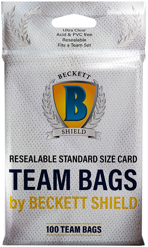 Beckett Shield Resealable Standard Size Card Team Bags