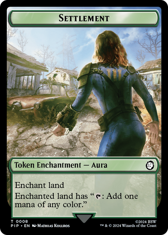 Settlement // Food (013) Double-Sided Token [Fallout Tokens]