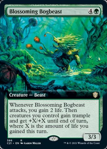Blossoming Bogbeast (Extended Art) [Commander 2021]