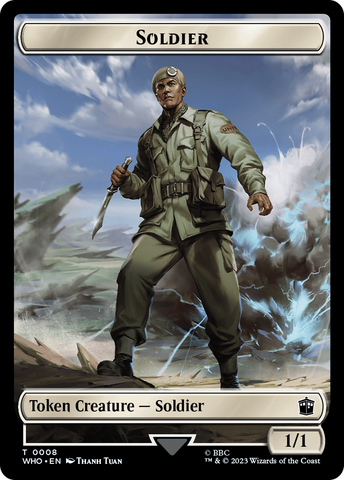 Horse // Soldier Double-Sided Token [Doctor Who Tokens]