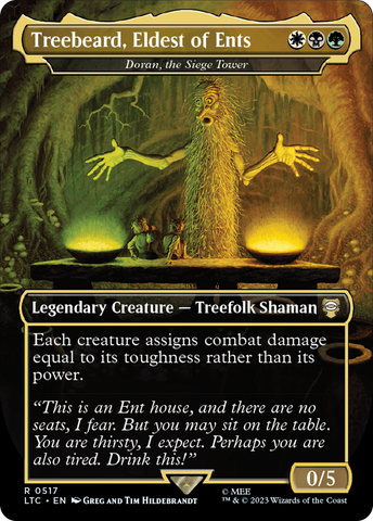 Treebeard, Eldest of Ents - Doran, the Siege Tower (Borderless) [The Lord of the Rings: Tales of Middle-Earth Commander]