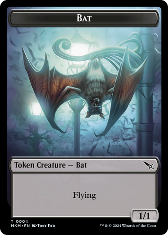 Thopter (0020) // Bat Double-Sided Token [Murders at Karlov Manor Tokens]